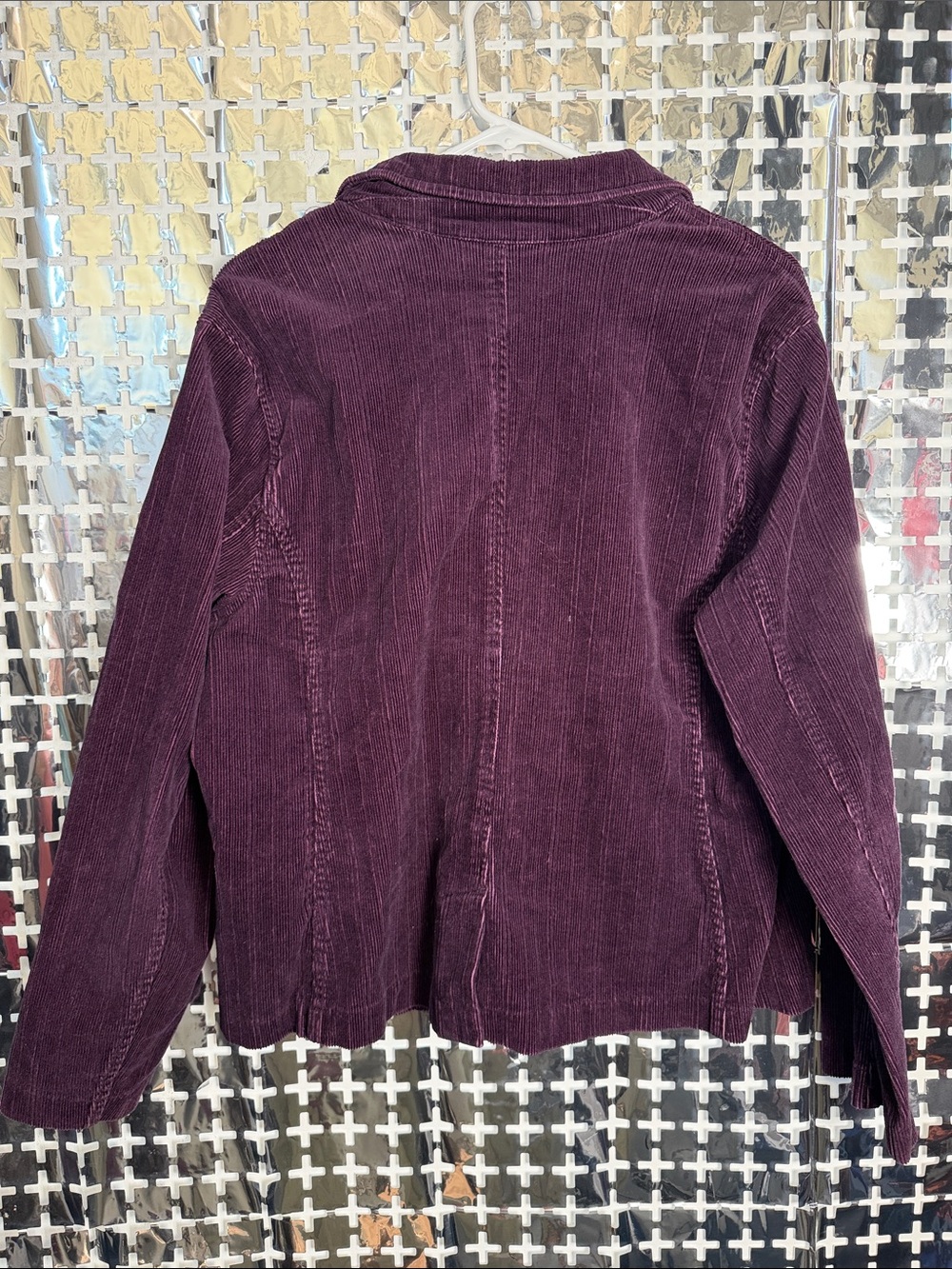 Sonoma Deep Plum Corduroy Blazer Jacket - Picture 5 of 5